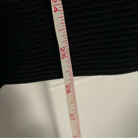 Topman Jacket Mens 38 Small Black Corduroy Bomber Full Zip Moto Casual Members - Picture 4 of 6